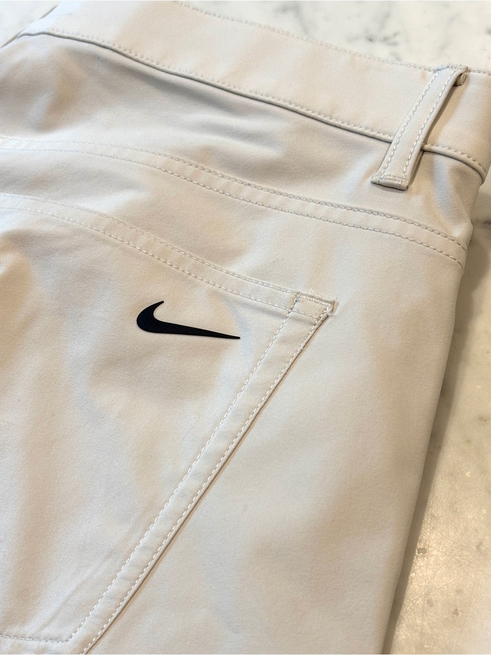 Like New Nike Slim Fit Light Bone, Men's Dri-Fit Performance Pants, 36x34